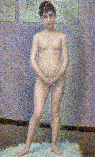 Model from the Front, 1886-7 by Georges Seurat